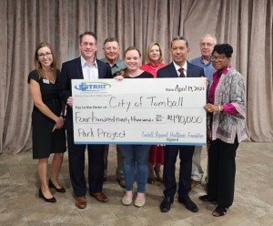 tomball regional health foundation city of tomball matheson park check presentation.04.14